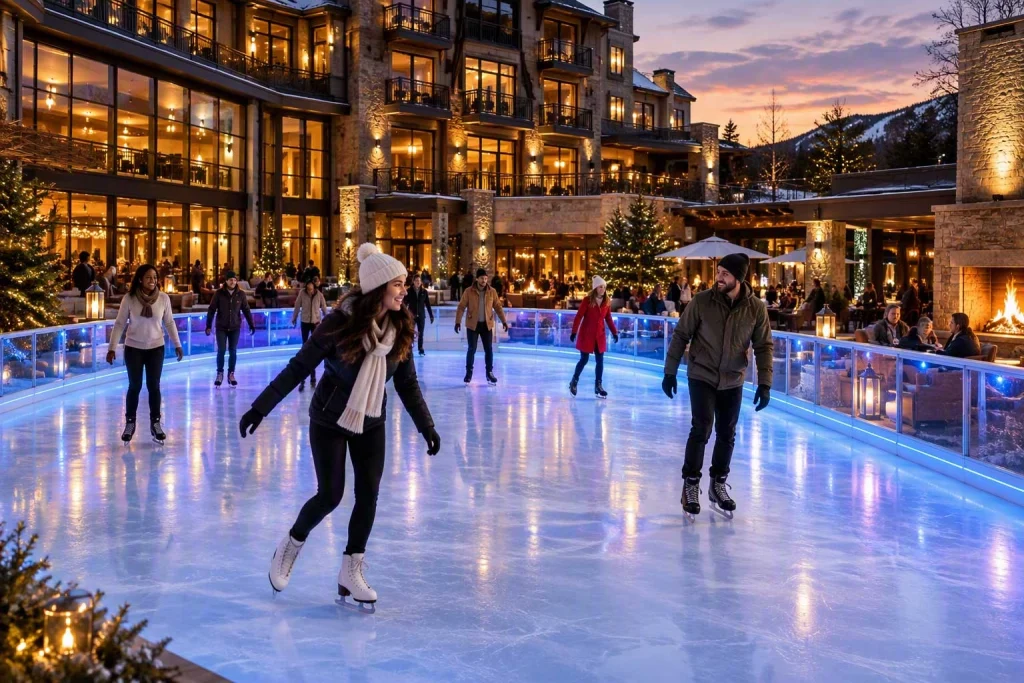 Skating experience at a hospitality destination