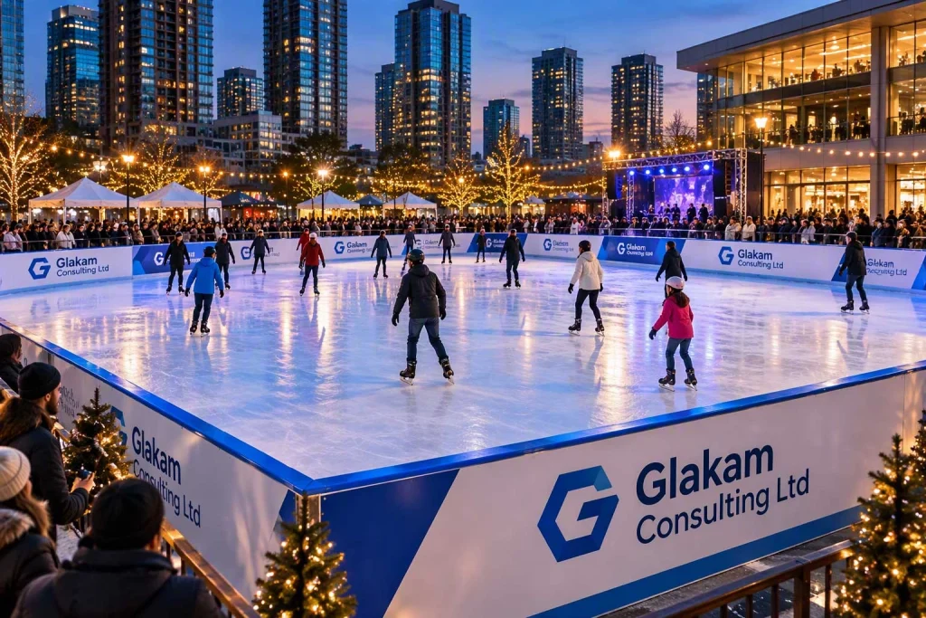 Skating destination within a mixed-use development